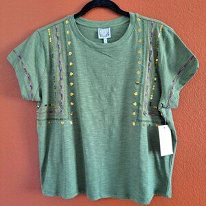 Short Sleeve Embraided